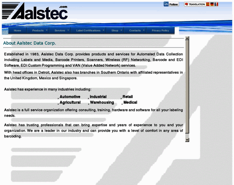 Aalstec.com thumbnail