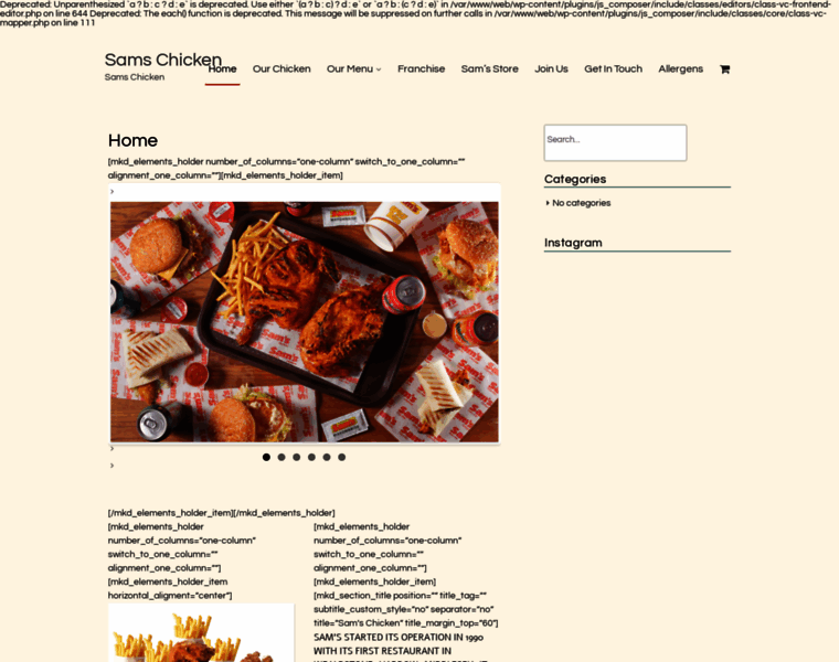 Aandsfastfoods.com thumbnail