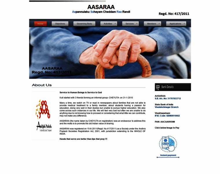 Aasaraa.org thumbnail