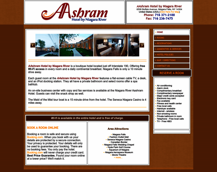 Aashramhotelbyniagarariver.com thumbnail