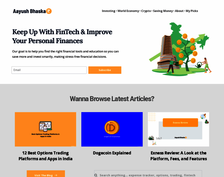 Aayushbhaskar.com thumbnail