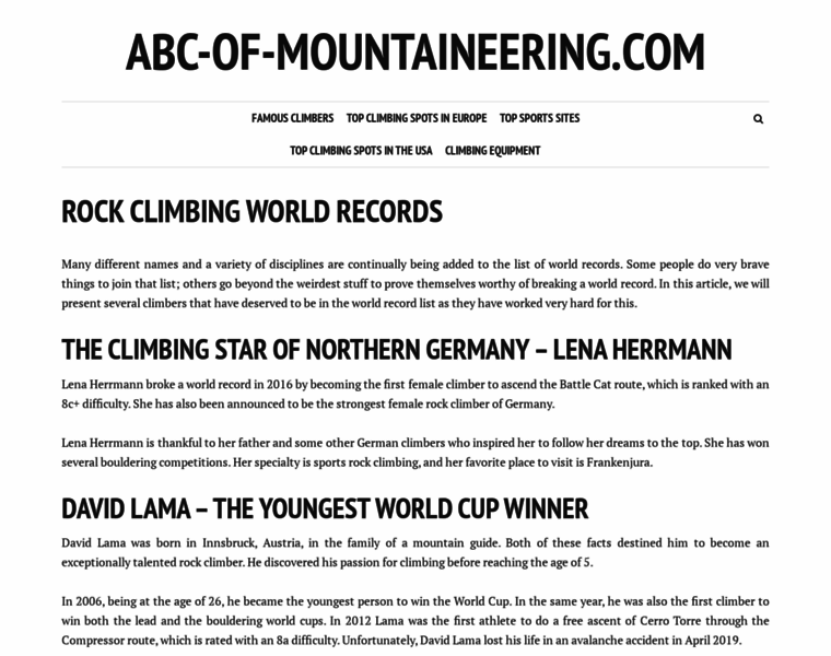 Abc-of-mountaineering.com thumbnail