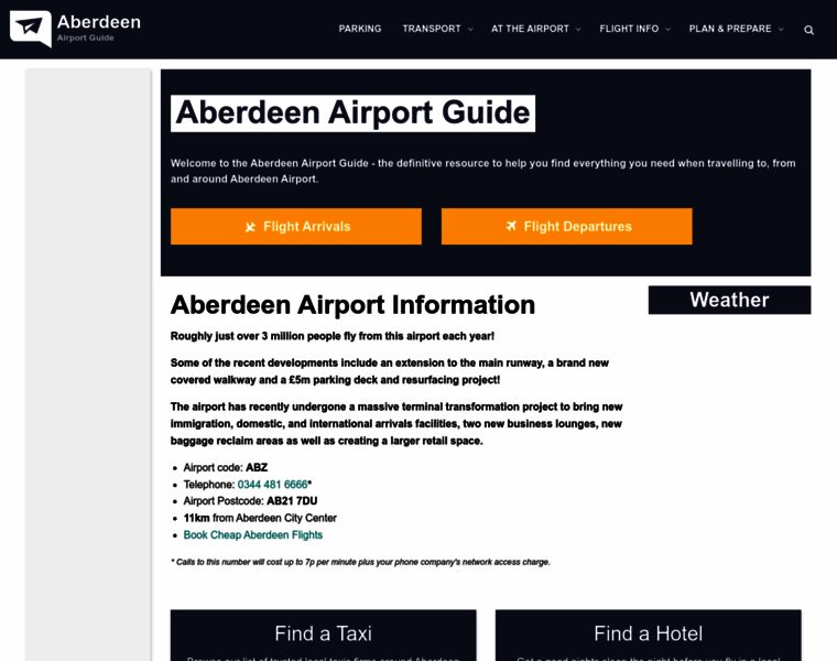 Aberdeen-airport-guide.co.uk thumbnail