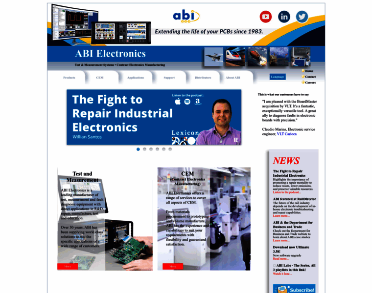 Abielectronics.com thumbnail