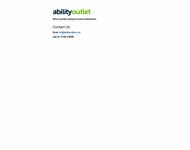 Abilityoutlet.co.uk thumbnail