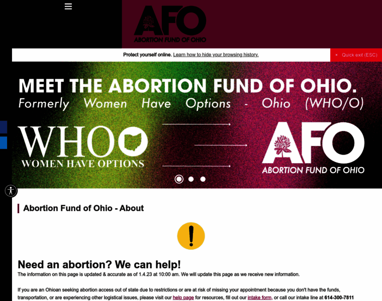 Abortionfundofohio.org thumbnail