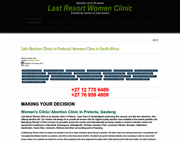 Abortionoptions.co.za thumbnail