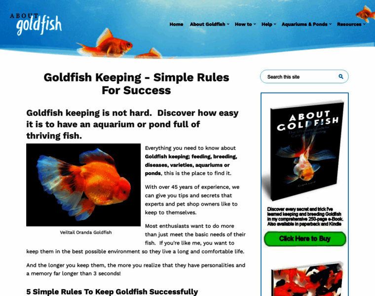 About-goldfish.com thumbnail