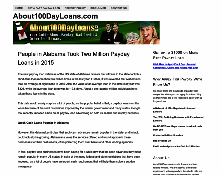 About100dayloans.com thumbnail