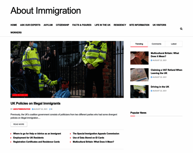 Aboutimmigration.co.uk thumbnail