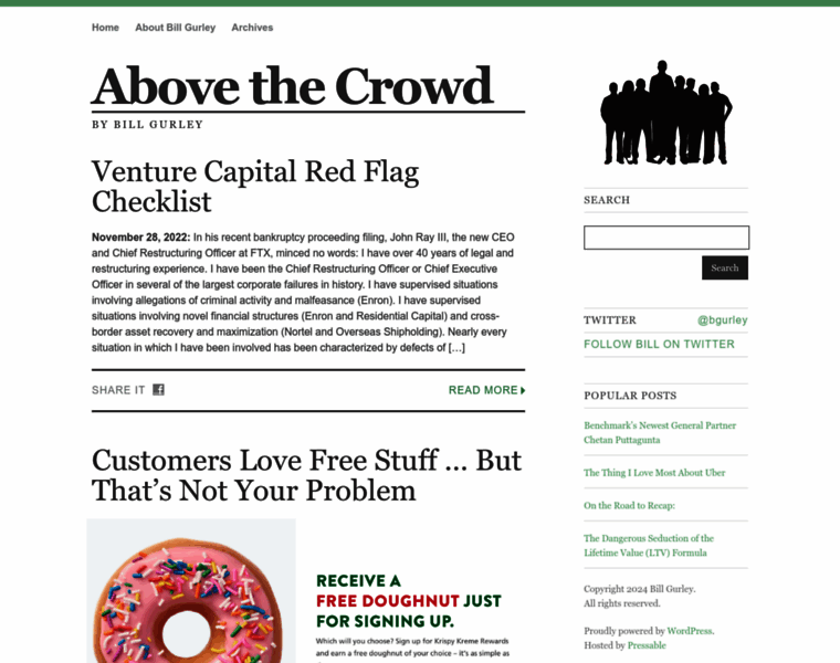 Abovethecrowd.com thumbnail