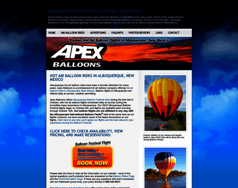 Abqballoonrides.com thumbnail