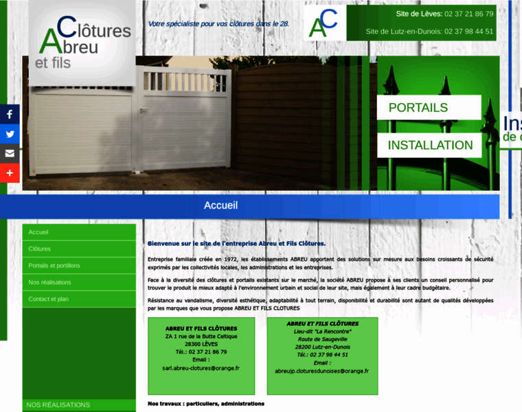 Abreu-clotures.com thumbnail