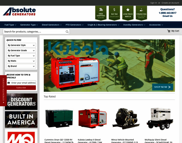 Absolutegenerators.com thumbnail Absolutegenerators.com thumbnail