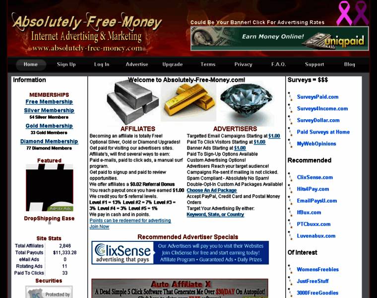 Absolutely-free-money.com thumbnail