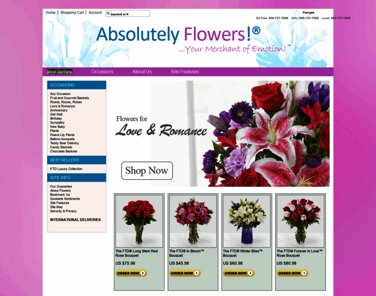 Absolutelyflowers.com thumbnail