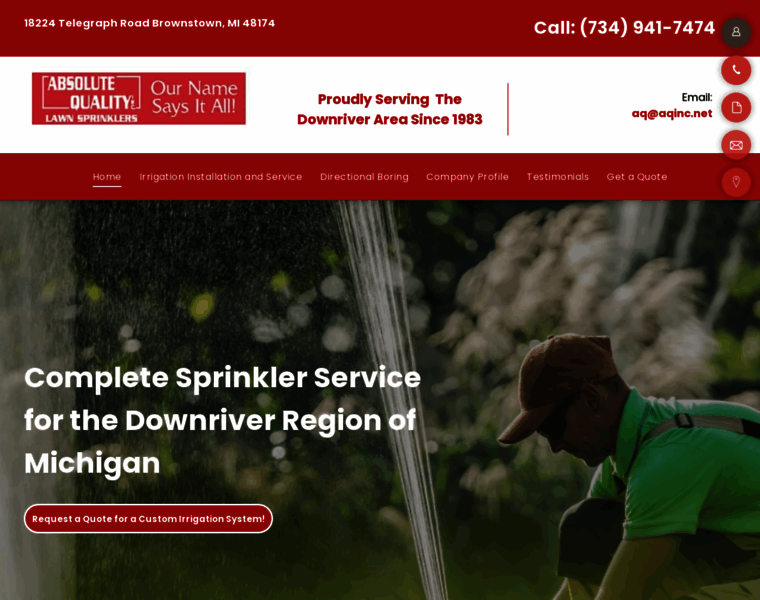 Absolutequalitylawnsprinklers.com thumbnail