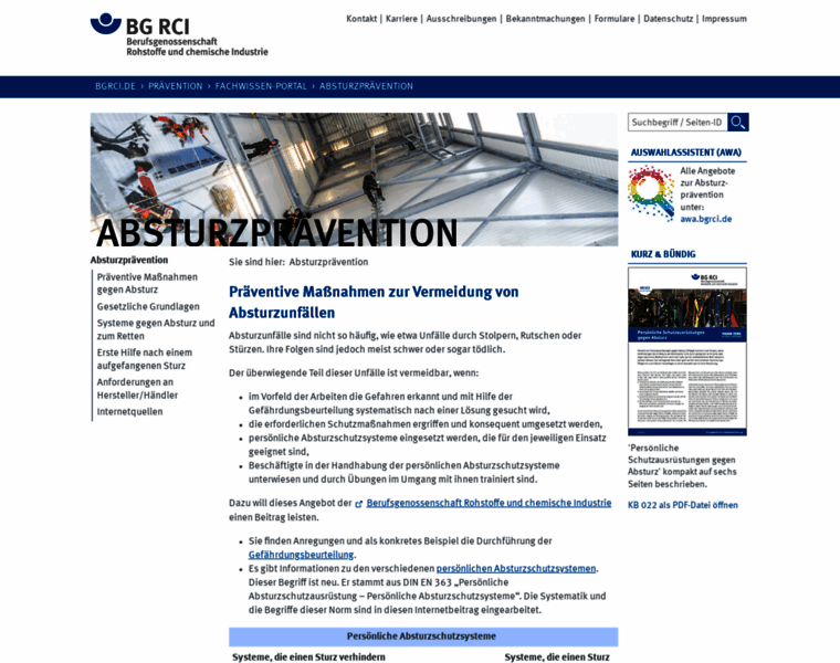 Absturzpraevention-online.de thumbnail