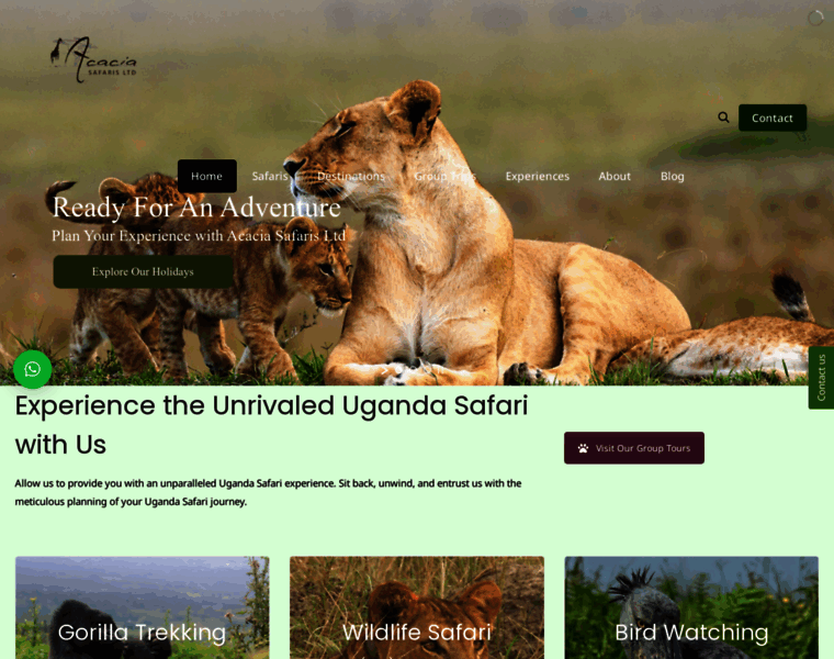 Acaciasafari.co.ug thumbnail