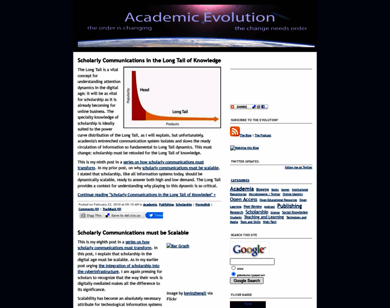 Academicevolution.com thumbnail