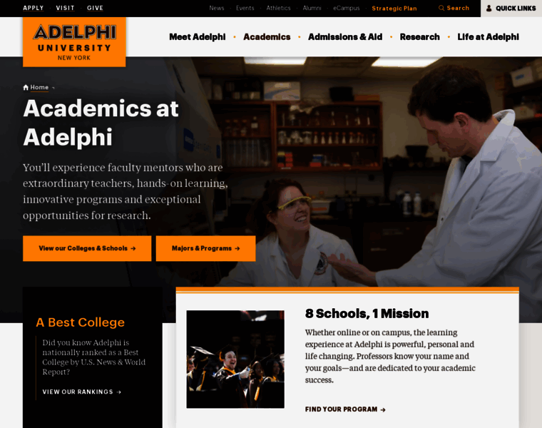 Academics.adelphi.edu thumbnail