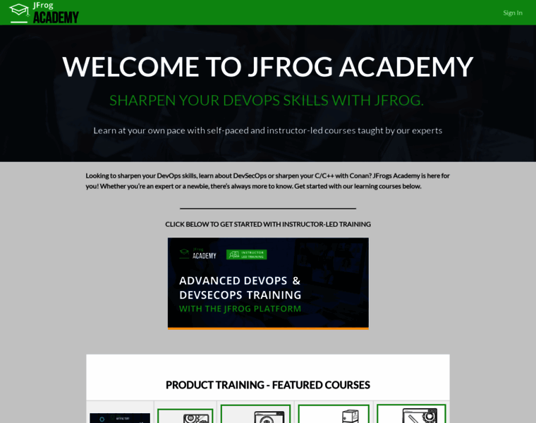 Academy.jfrog.com thumbnail