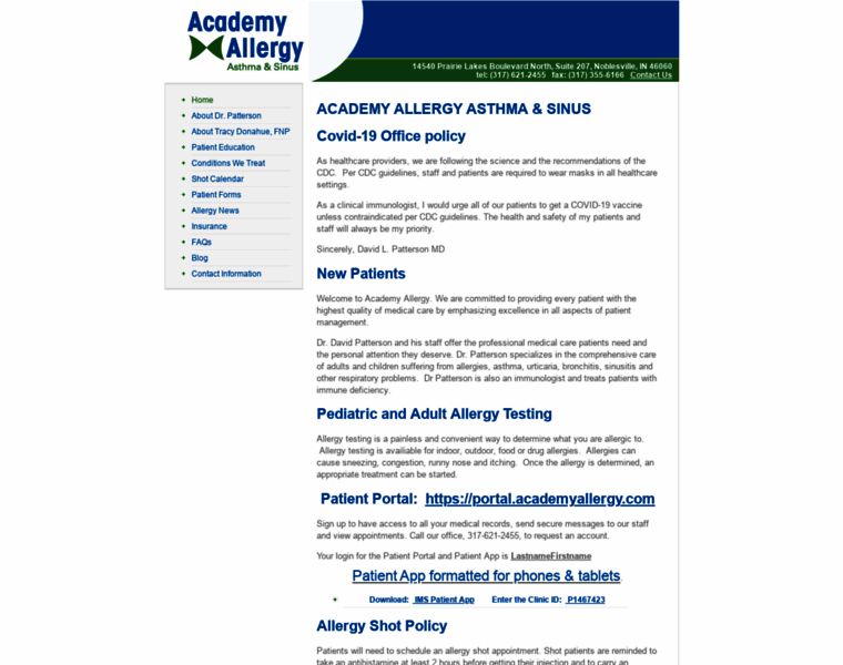 Academyallergy.com thumbnail