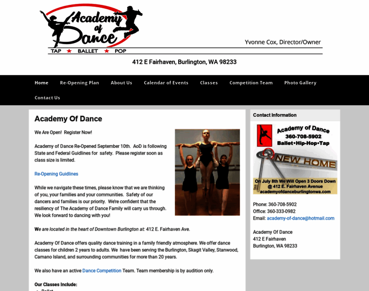 Academyofdanceburlingtonwa.com thumbnail
