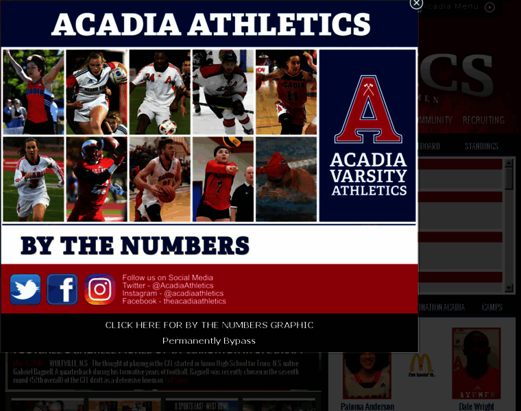 Acadiaathletics.ca thumbnail