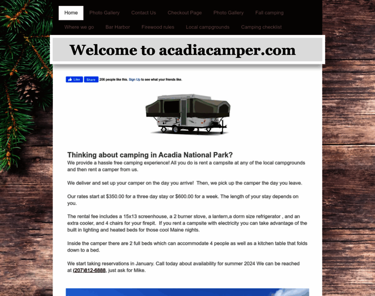 Acadiacamper.com thumbnail