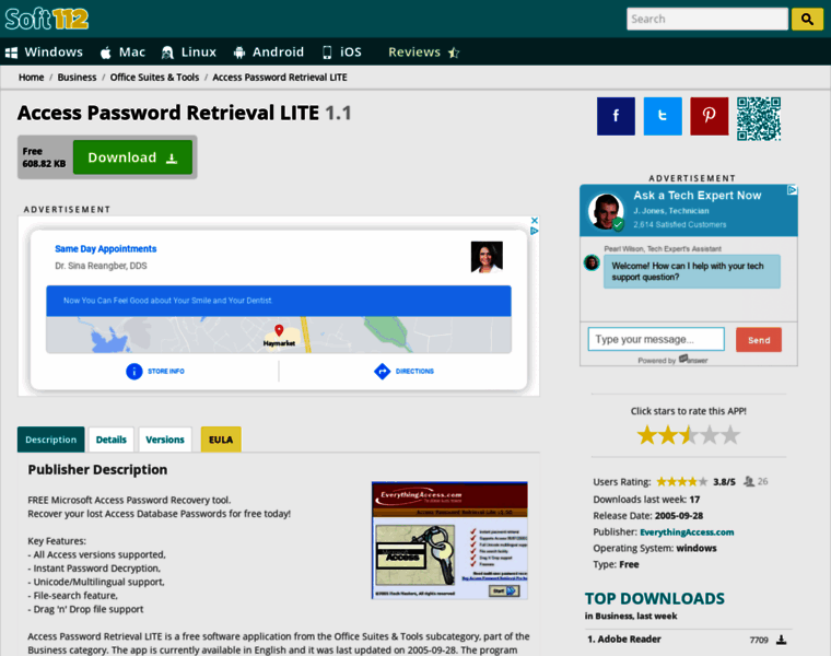 Access-password-retrieval-lite.soft112.com thumbnail