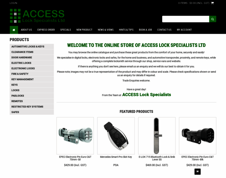 Accesslocks.co.nz thumbnail