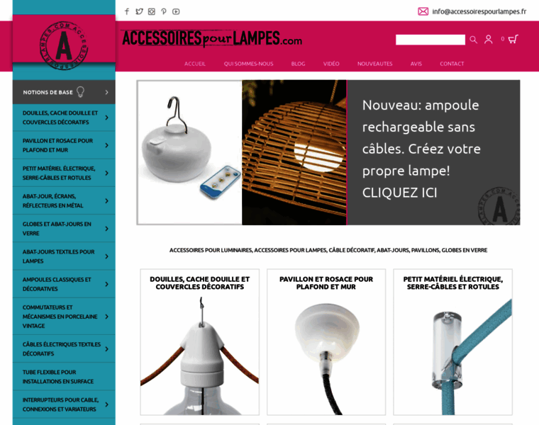 Accessoirespourlampes.fr thumbnail