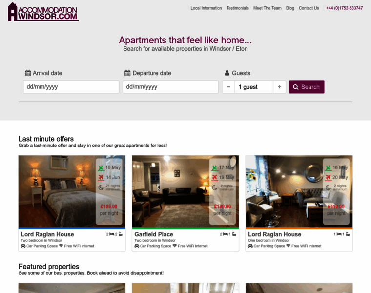 Accommodation-windsor.com thumbnail