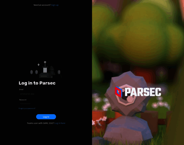 Account.parsec.app thumbnail
