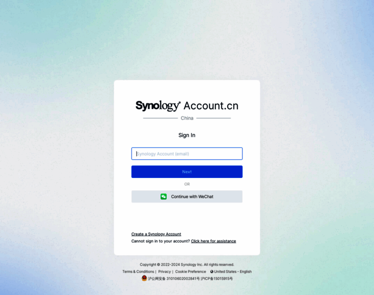 Account.synology.cn thumbnail