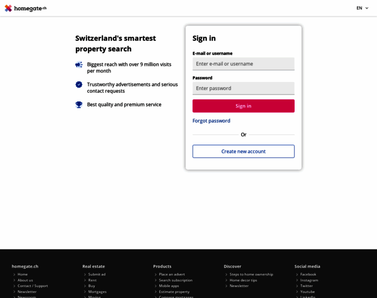 Accounts.homegate.ch thumbnail