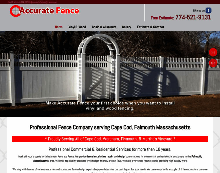 Accuratefencecapecod.com thumbnail