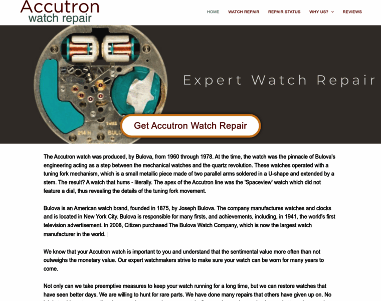 Accutronwatchrepair.net thumbnail