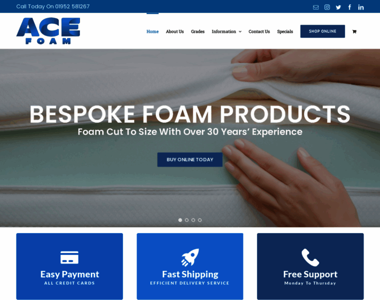 Acefoam.co.uk thumbnail