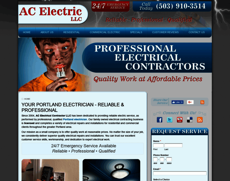 Acelectricalcontractorllc.com thumbnail