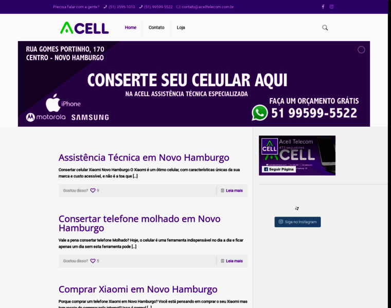 Acelltelecom.com.br thumbnail