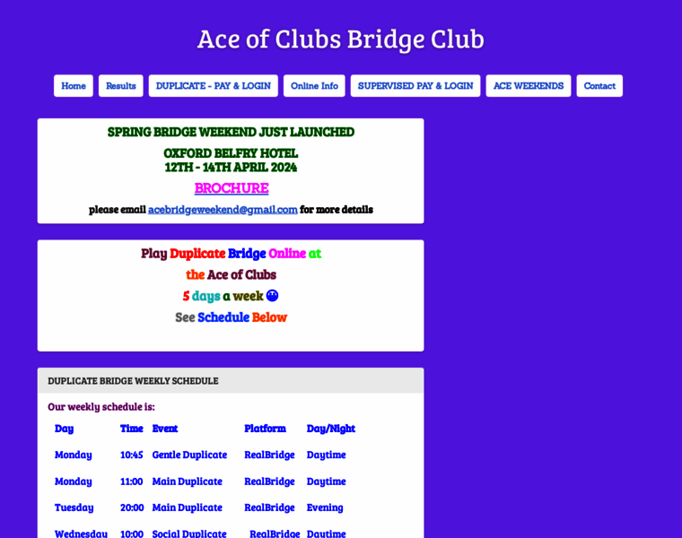 Aceofclubsbridgeclub.co.uk thumbnail
