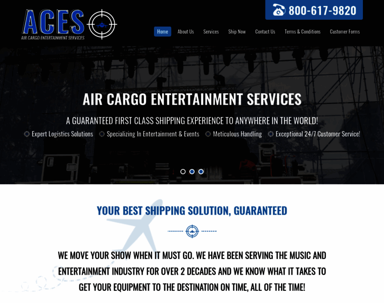 Aces-cargo.com thumbnail