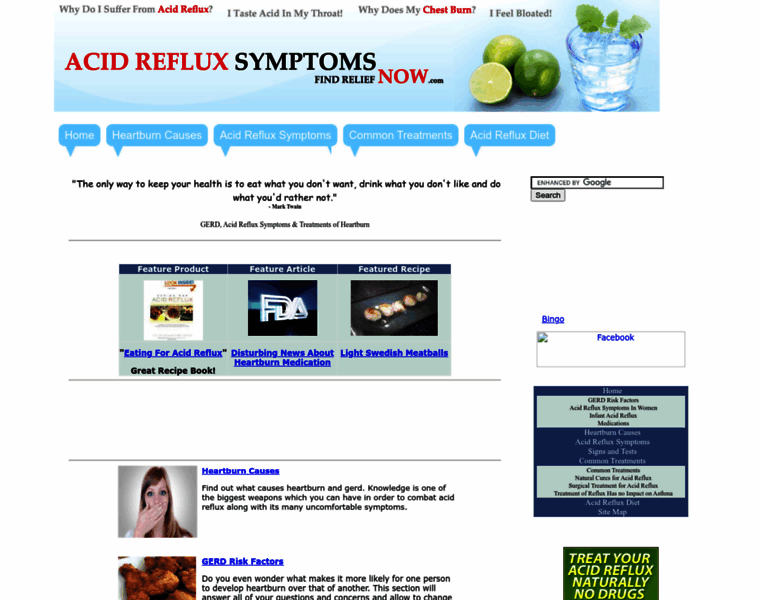 Acidrefluxsymptomsnow.com thumbnail