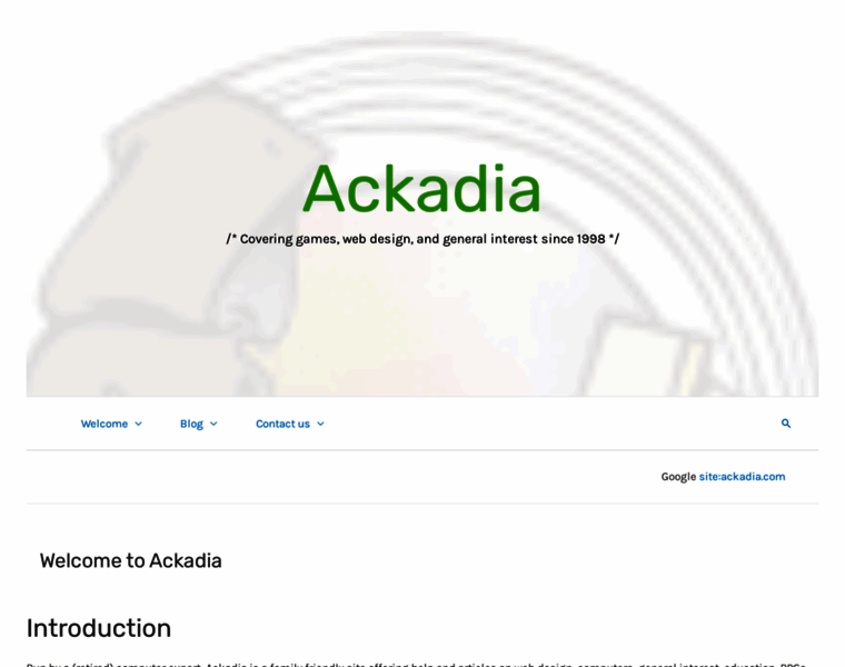 Ackadia.com thumbnail