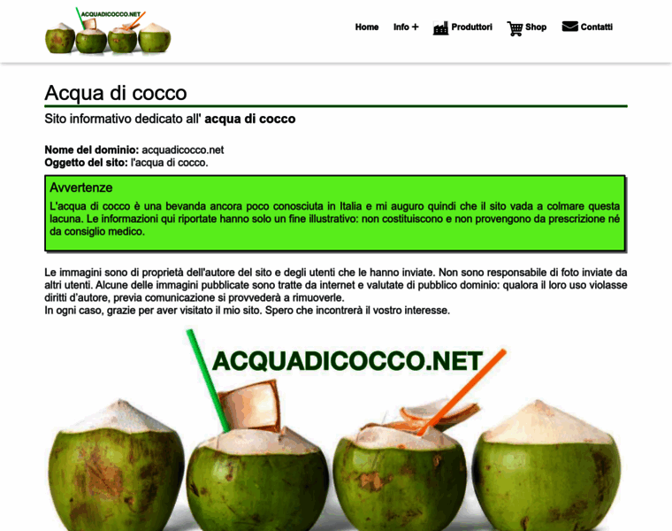 Acquadicocco.net thumbnail
