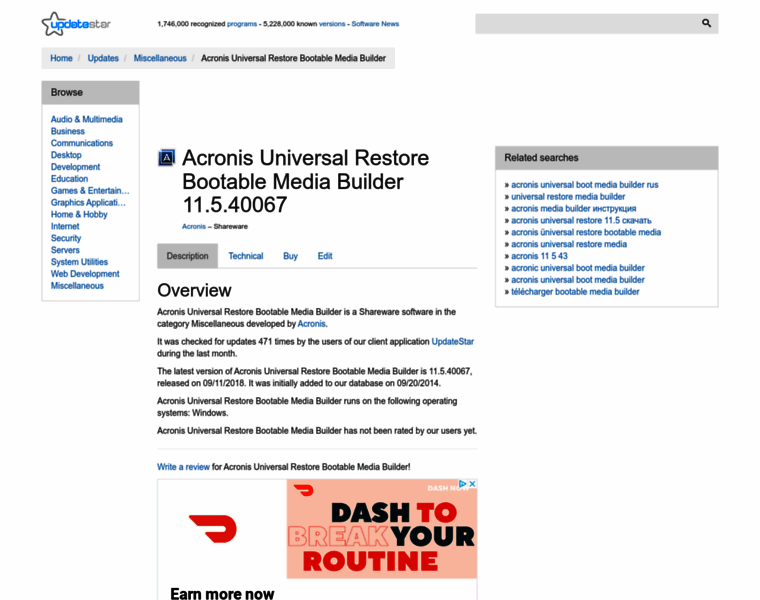 Acronis-universal-restore-bootable-media-builder.updatestar.com thumbnail