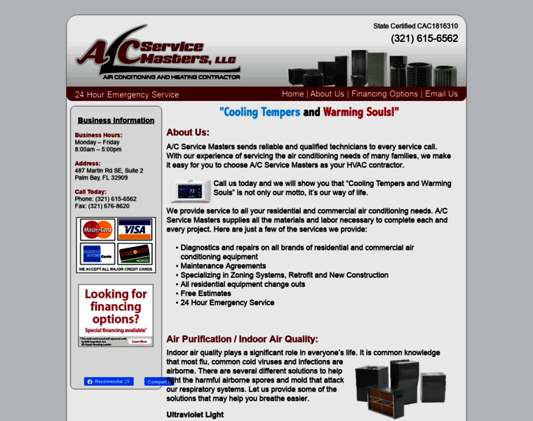Acservicemasters.com thumbnail