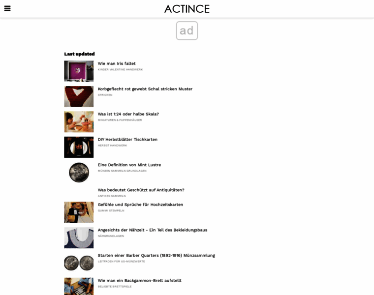 Actince.com thumbnail